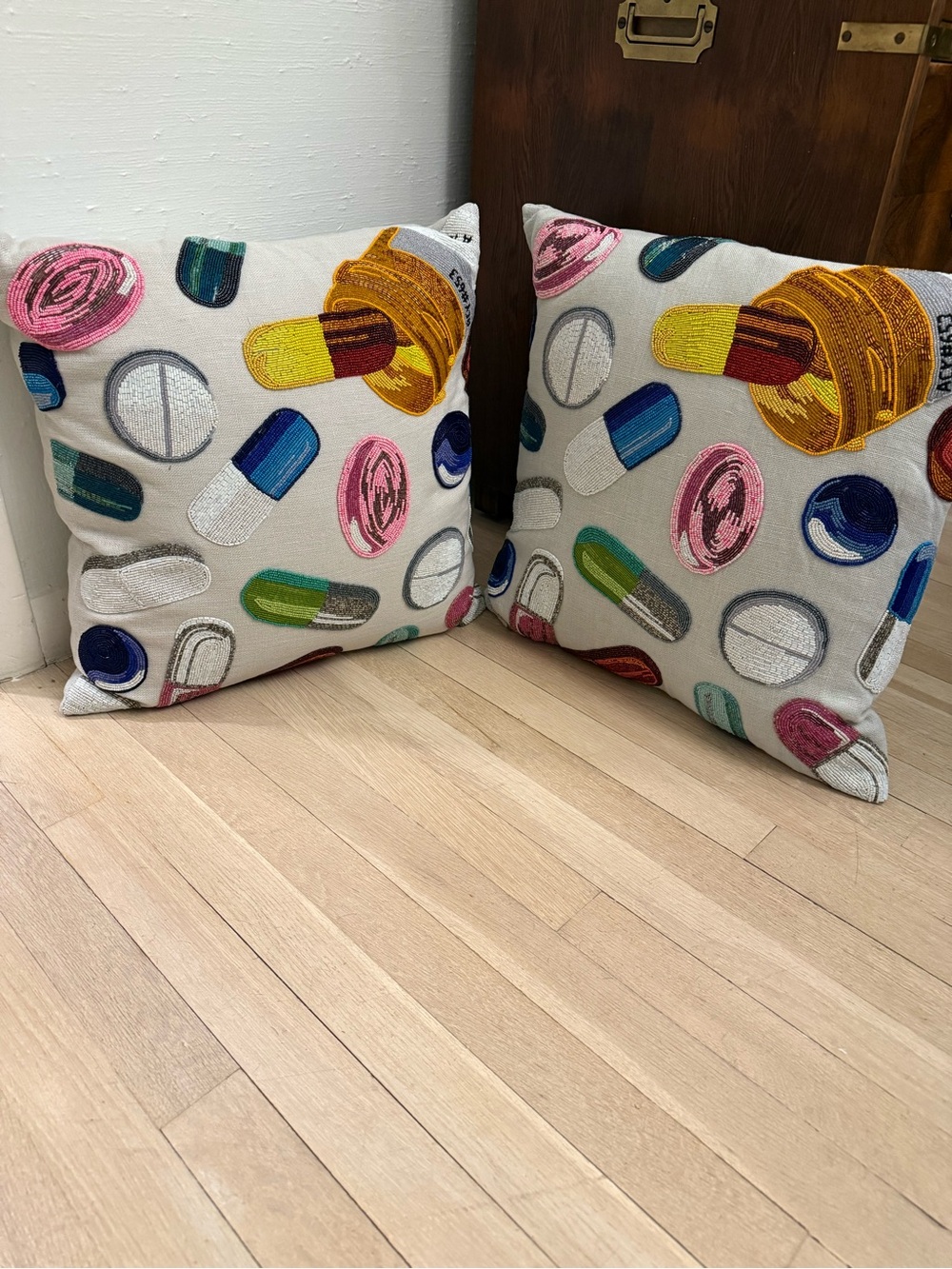 2 Jonathan Adler Beaded Pill Pillow (priced for 2 pillows not sold separately)💊💊